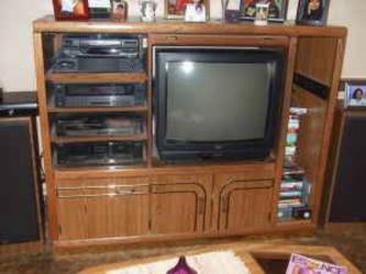 Oak Entertainment Unit