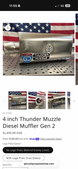 4 inch muffler
