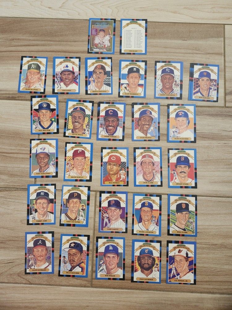 Don Russ Diamond King Set Of 26 Baseball Cards 