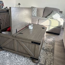 Ottoman And End Table