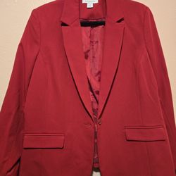 Liz Claiborne Red Blazer size 14