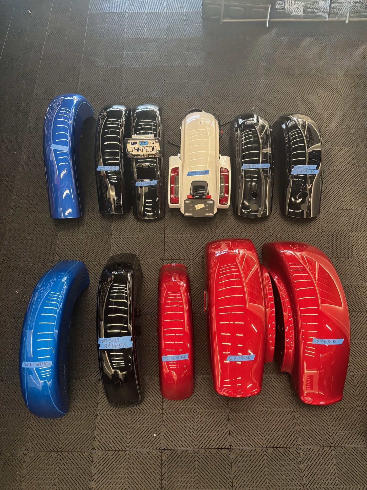 Harley Davidson Front And Rear Fenders