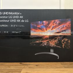 LG 32" 4K UHD UltraFine IPS Monitor (32UP83A-W)