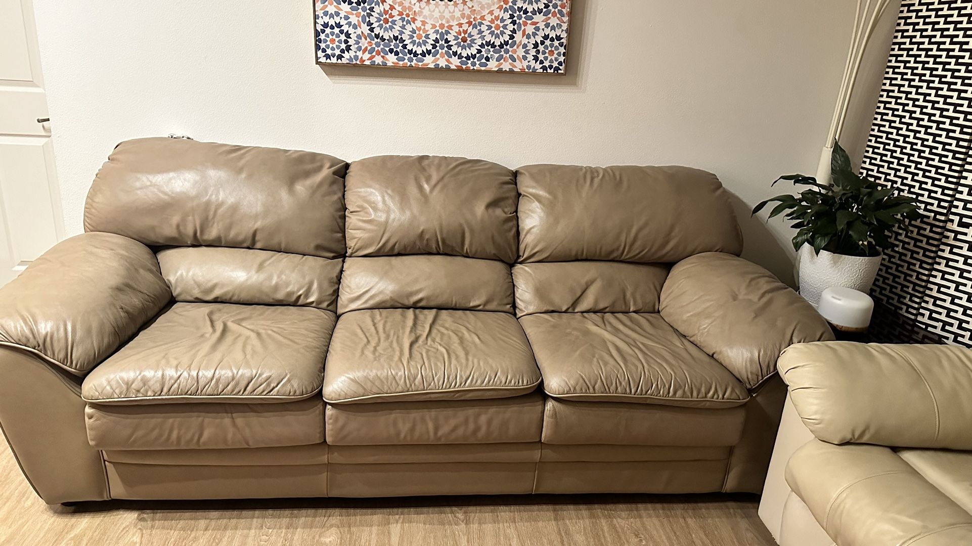 Leather sofa