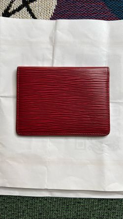 Louis Vuitton Red Epi Leather Wallet 