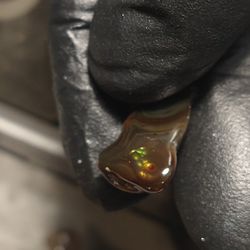 fire agate with green 
