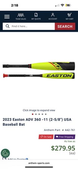 2023 Easton ADV 360.    30”