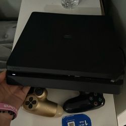 PS4 With Black Controller