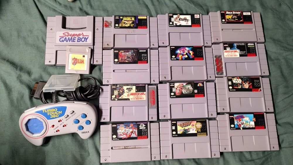 SNES Games And Controller