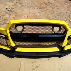 2015-2017 Mustang GT500 Front Bumper With Grills And Led Circled Fog Lights
