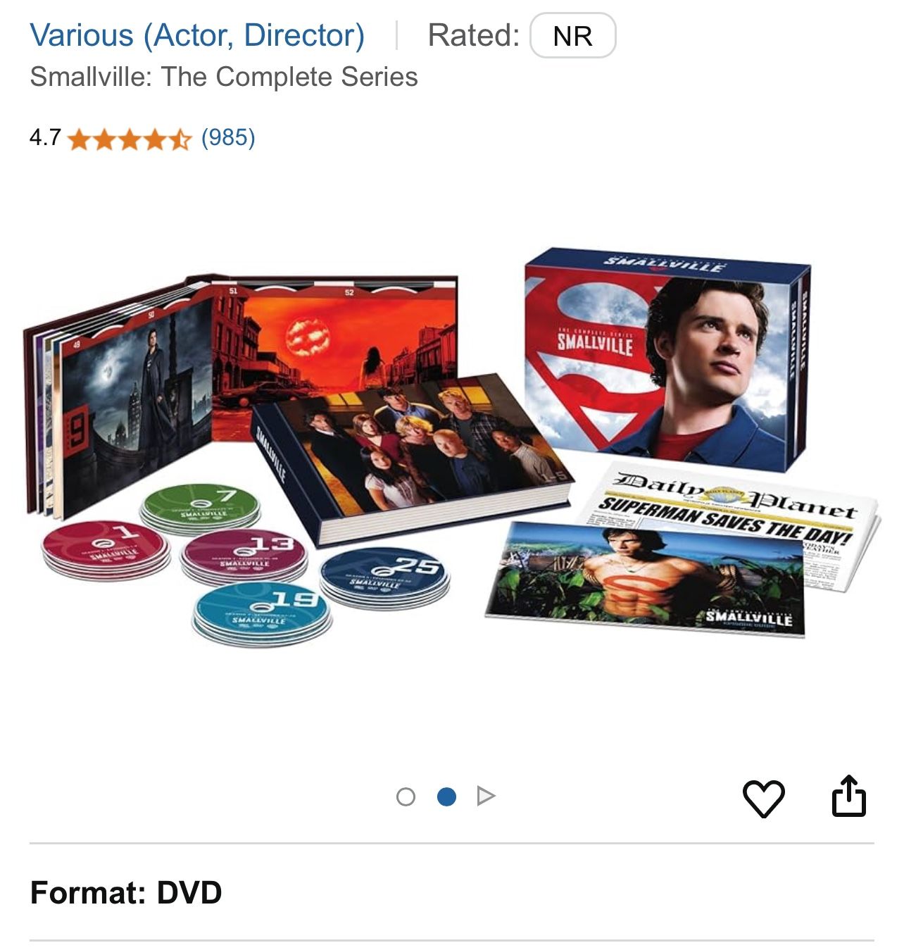 Smallville DVD Complete Series Box Set $80 OBO
