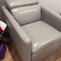 Leather Electric Recliner.