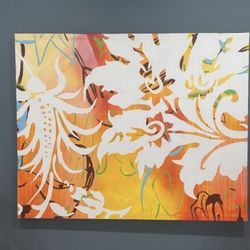 Large Vibrant Abstract Canvas Wall Art