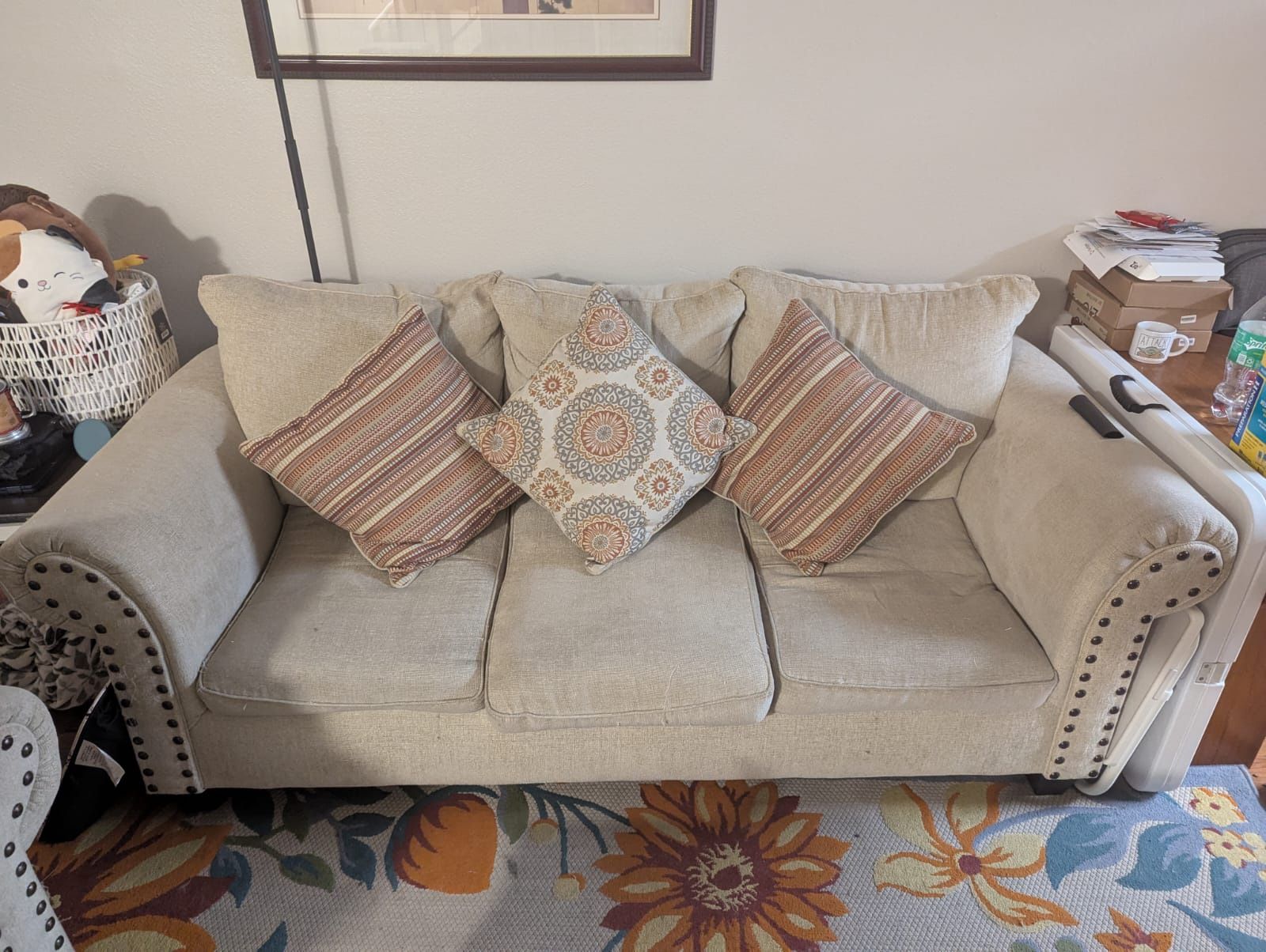 Pull Out Bed Couch And Accent Chair