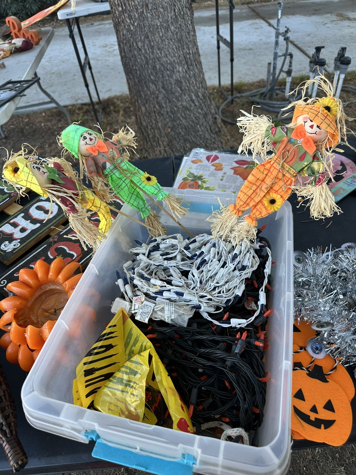 Halloween 🎃 Bundles Lights And 3 Espantapájaros Small - Extra Pumpkins Lines - 20$ For All