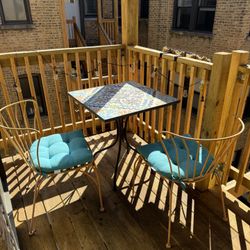 Patio furniture (table & two chairs)
