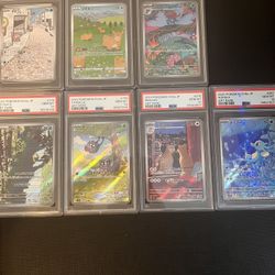 Psa 10 Japanese Pokemon Slabs. S&V Era art Rares 