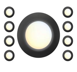 8 Pack 6” LED Disk Lights 5CCT Selectable
