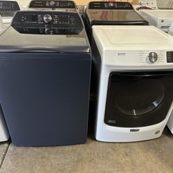 Newer mixed match Washer and electric dryer both are fairly new and worked great can deliver  -WASHER= GE Profile (TM) Energy Star(R)  5.3 cu. ft. Cap