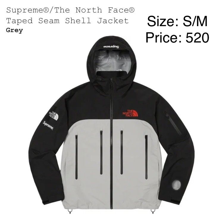 Brand New Supreme/ North Face Taped Seam Shell Jacket
