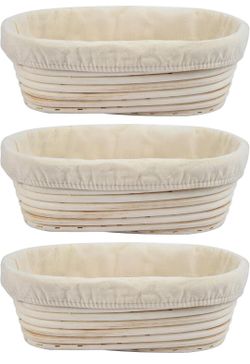 3pcs Banneton Bread Proofing Baskets