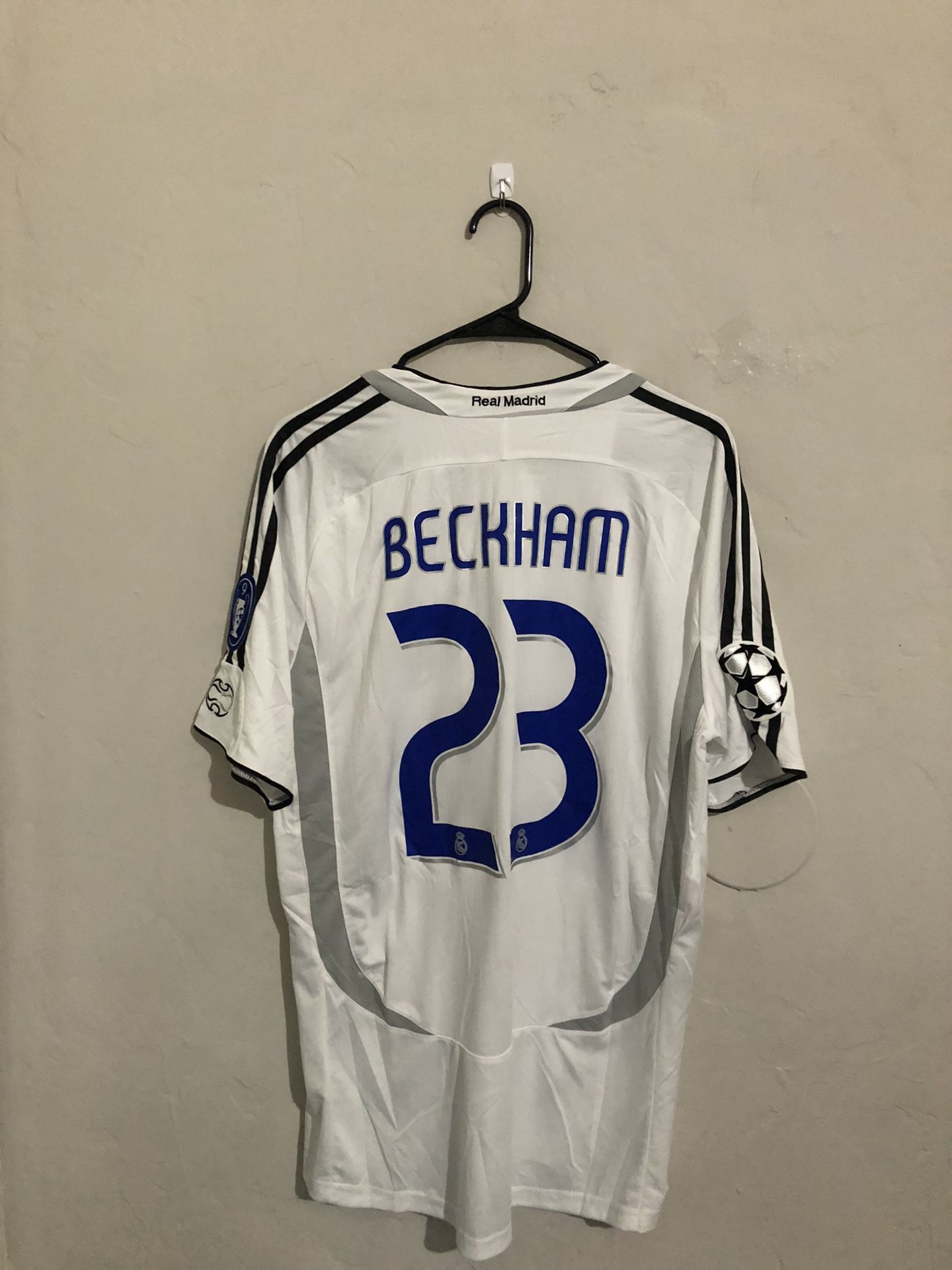 Real Madrid 2006-07 Home Beckham Jersey (medium Large XL)