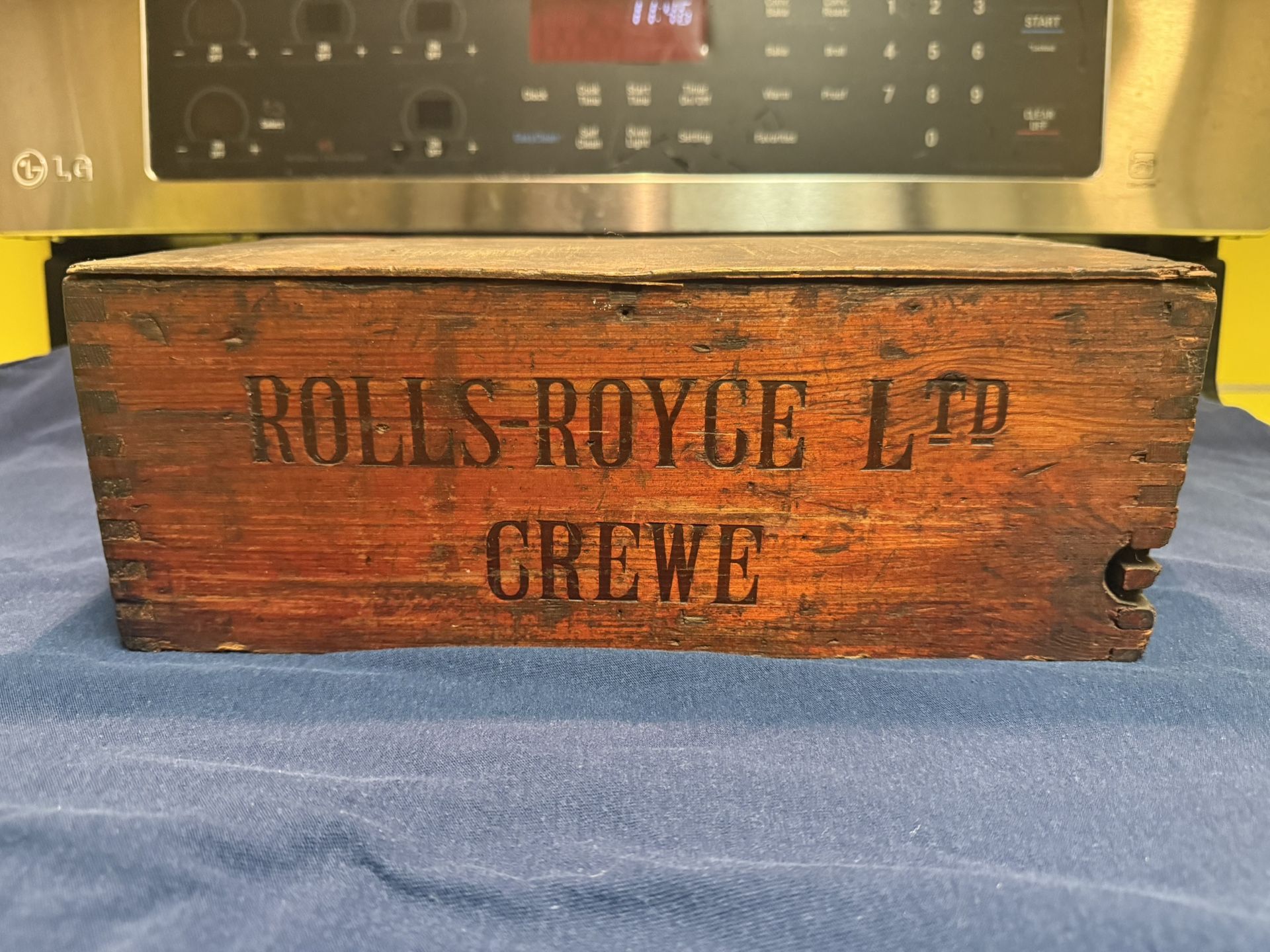 Antique 1920 To 1930 Rolls-Royce Tool Stores Box From The Crewe Factory