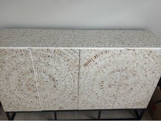 Mosaic Shell console cabinet New!