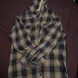 Striped/Checkered Flannel w/ Hoodie