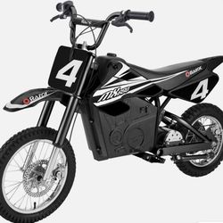 Razor MX650 Dirt Rocket High-Torque Electric Motocross Dirt Bike, 17 MPH, Black