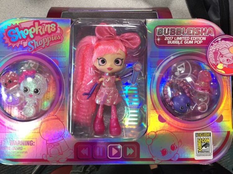 SDCC 2017 Shopkins Shoppies Bubbleisha exclusive