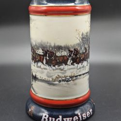 1990 Budweiser Anheuser Busch Beer Stein  Brazil Made