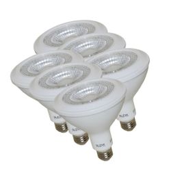 Sleeklighting PAR 38, LED 13 Watt, "Dimmable" Wide Flood Bulb(40), (3000K), E26 Base (Pack of 6)