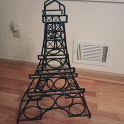 Eiffel Tower Wine rack Label still on it. 