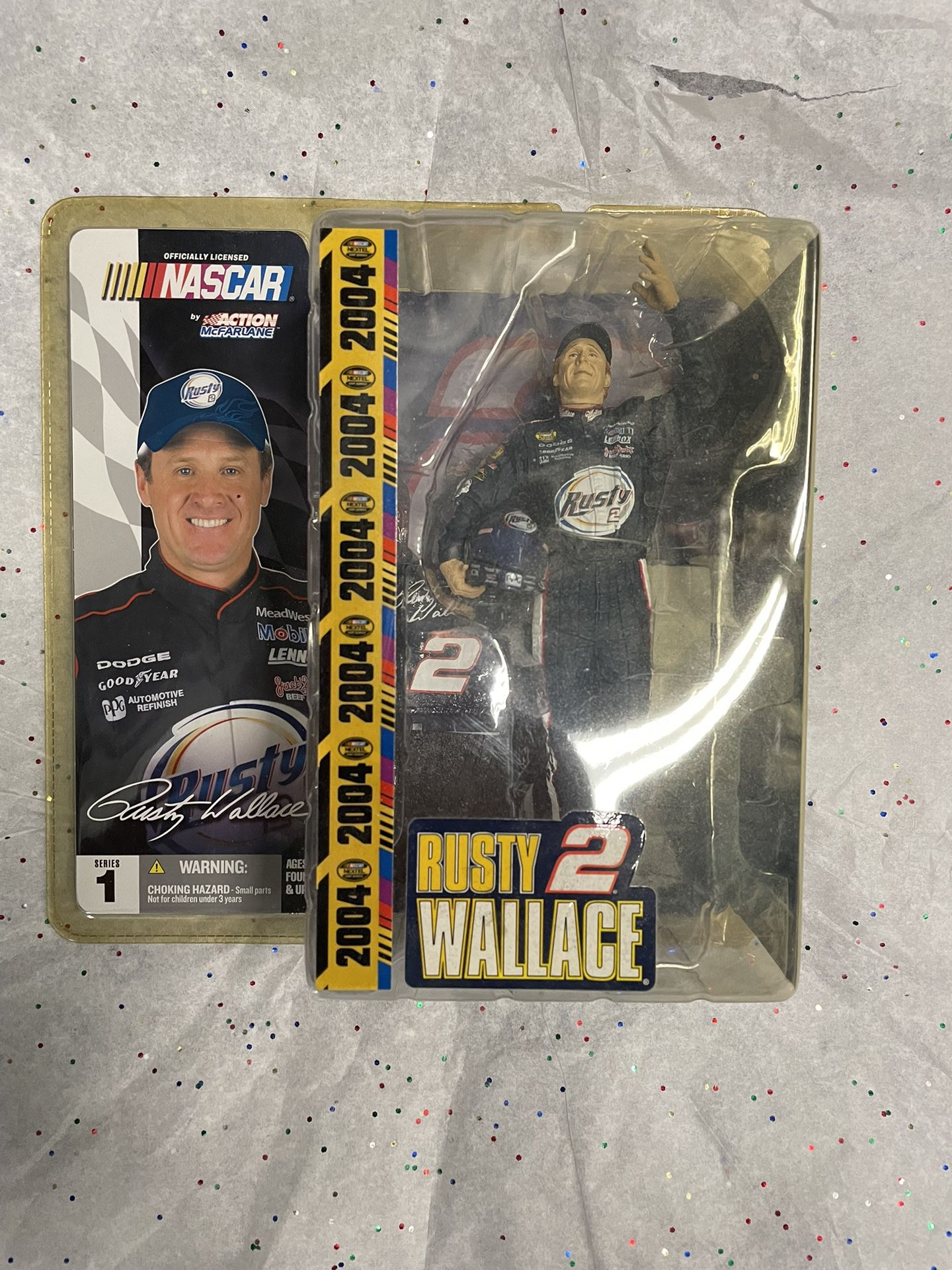 Rusty Wallace #2 Nascar 2004 Action Figure 