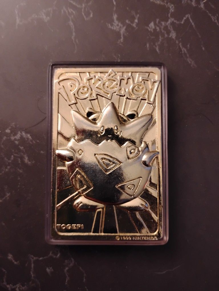 23k Gold Plated Pokemon Card