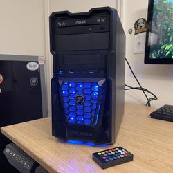 FAST Custom Built Gaming PC / Intel Core i7 6700 CPU / 16GB RAM / Radeon RX 570 4GB GPU / 256GB SSD + 2TB HDD / RGB / Windows 11 Pro / WiFi