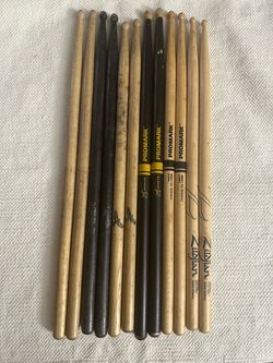 ProMark Zildjian Drum Sticks Lot Anton Fig Finesse 5A Long Trigger Anti-Vibe-READ DESCRIPTION