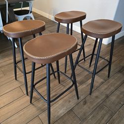 Brand New Brown Bar Stools Set of 4