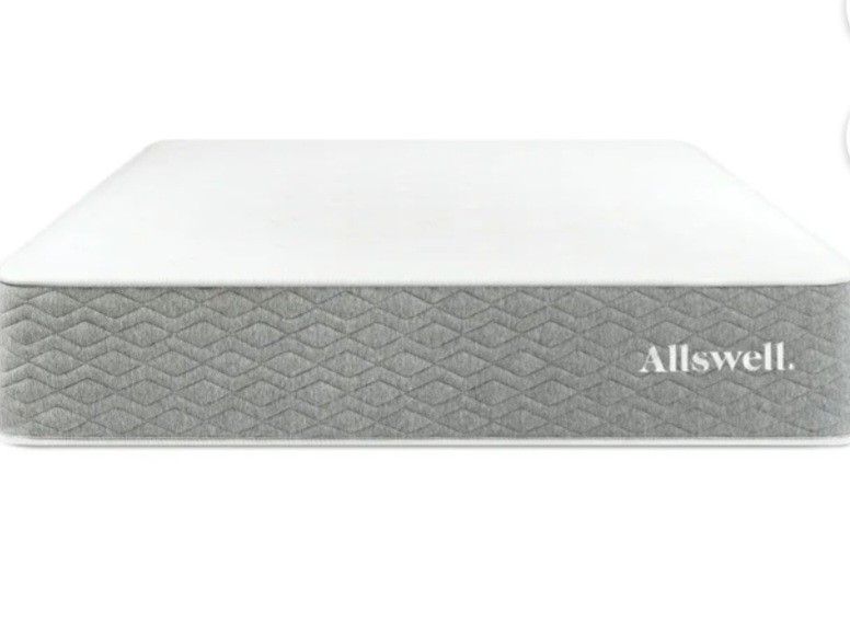 King Size 12" Allswell Mattress- Box Springs & Bed Frame Optional 