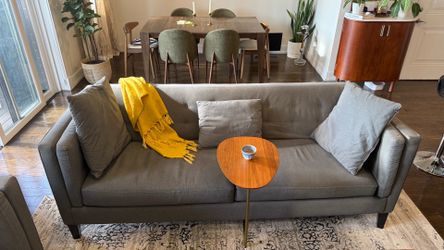 Macy’s Braylei Gray Sofa + Loveseat Set Great Condition