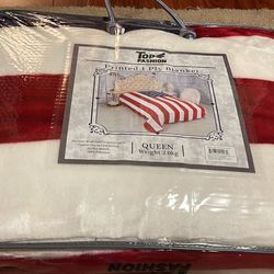 Blanket Queen Size American 🇺🇸 Flag Design 