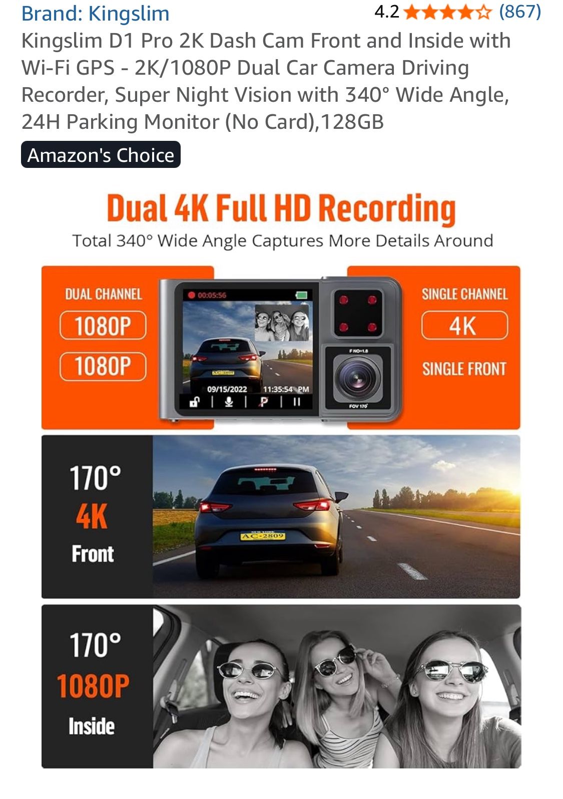 Brand new dash cam Pro