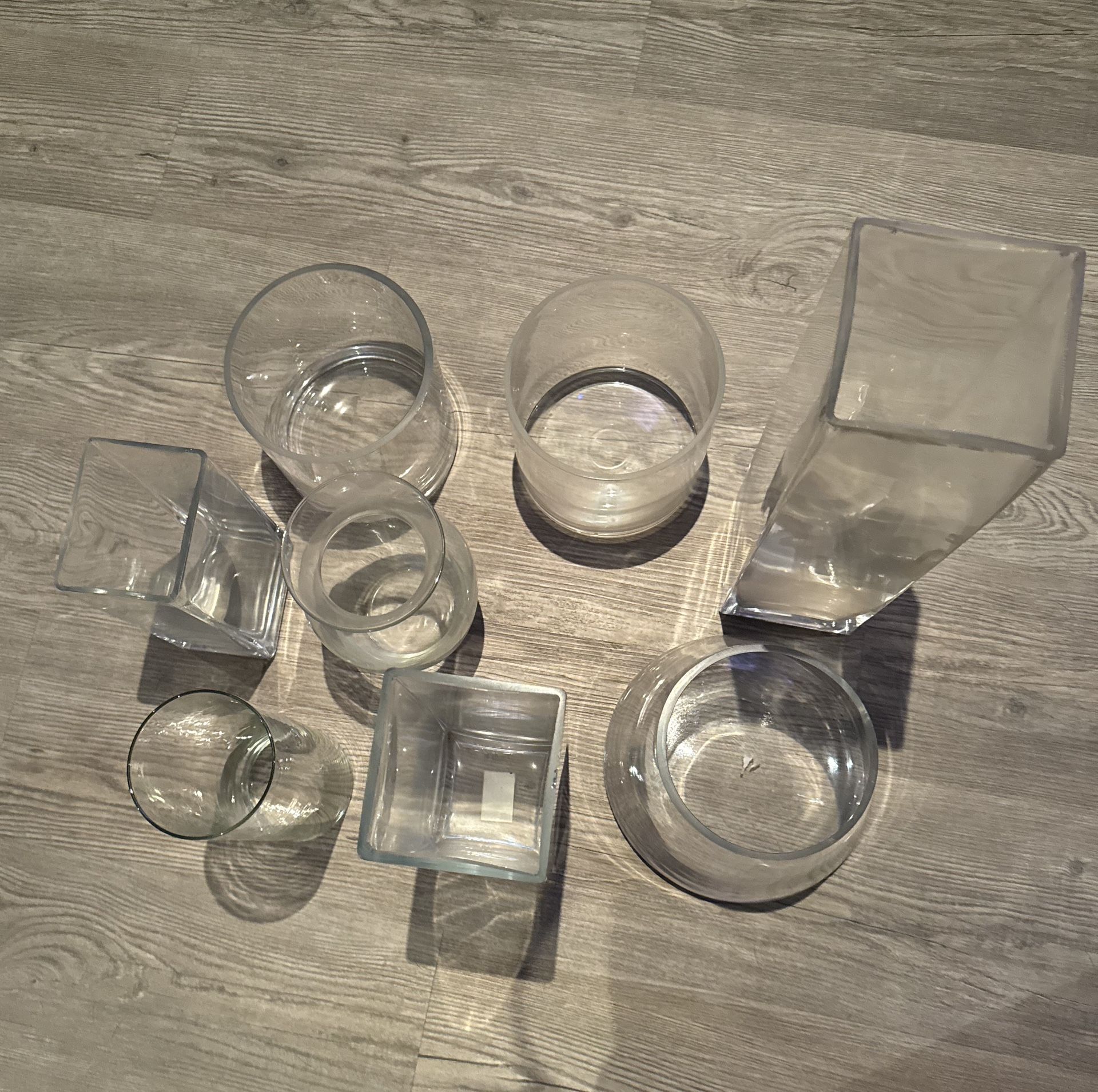 Clear Glass Vases!