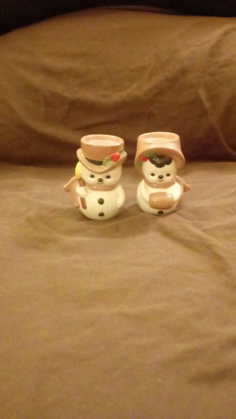 Snowman Tea Lights Holders