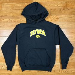 Vintage 80’s Joy Athletic Iowa Hawkeyes Hooded Sweatshirt Hoodie Fit: Youth XL