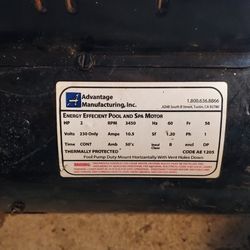 Pool/spa Motor