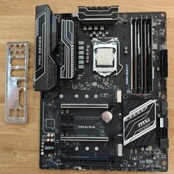 MSI Z270 Sli Plus Gaming Motherboard, CPU, And 32GB DDR4 RAM Intel Like AMD Gigabyte ASUS