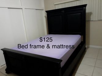 Bed - mattress and frame