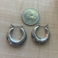 Sterling, Silver Hoops 